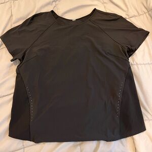 Lululemon Black Dri-Fit Running Top Size 12
